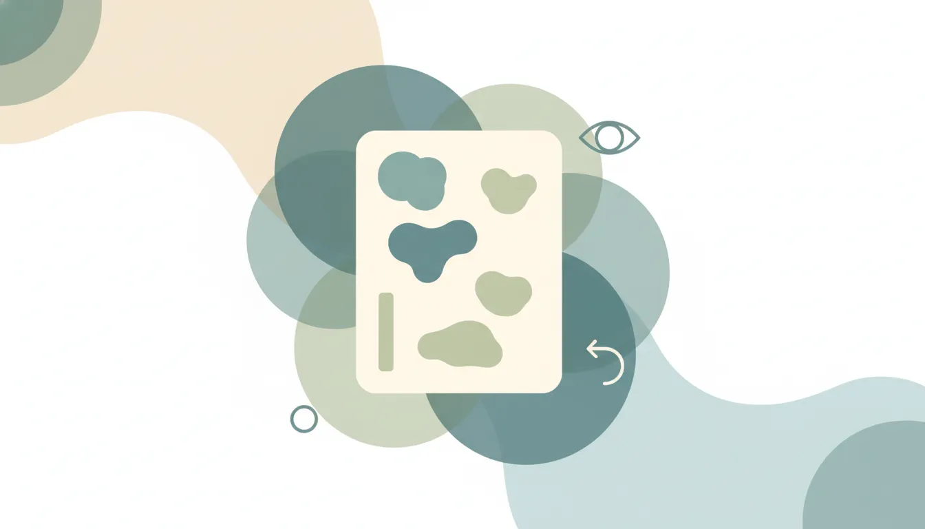 A document page with soft colored edit marks and a comment bubble in the margin