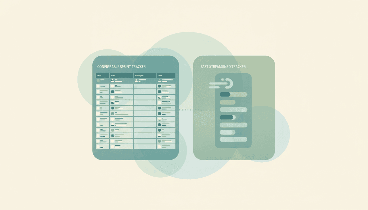 A Jira icon and a Linear icon side by side, representing a comparison between the two tools