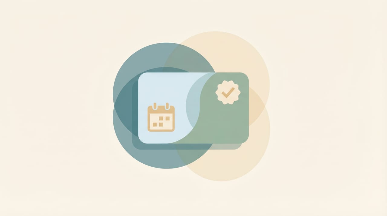 Grid of booking page app icons floating around a calendar representing free Koalendar alternatives