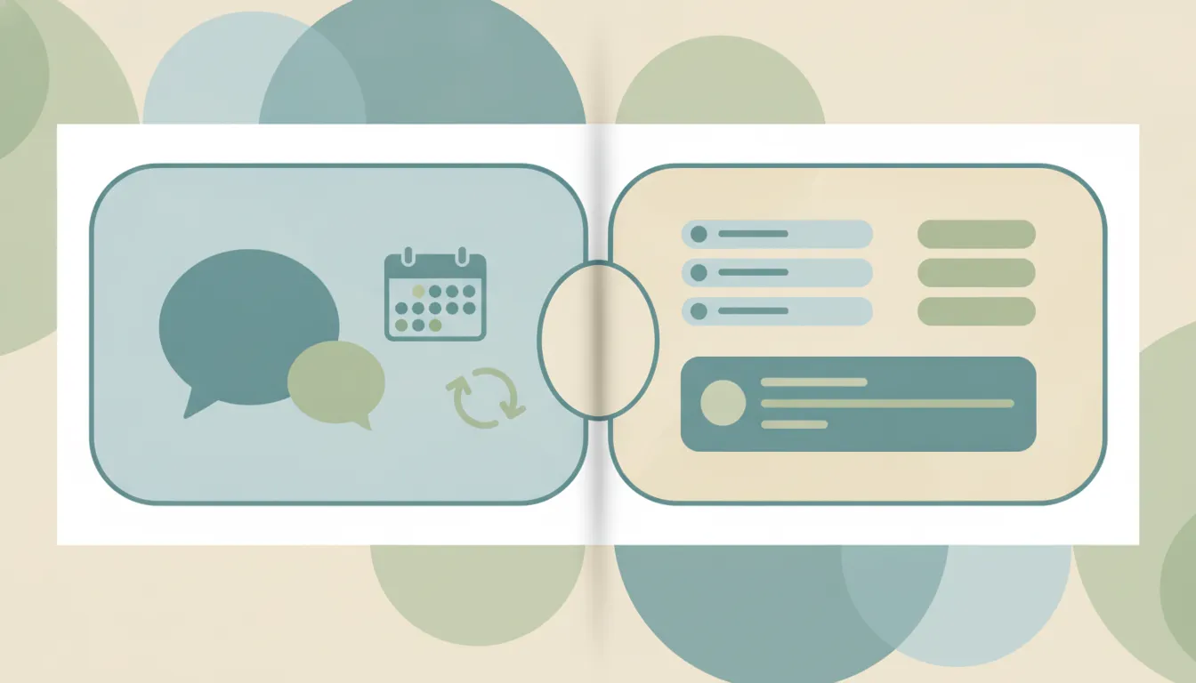 A Lindy icon and a Fyxer icon side by side above an inbox and a chat bubble, representing a comparison of two AI email assistants