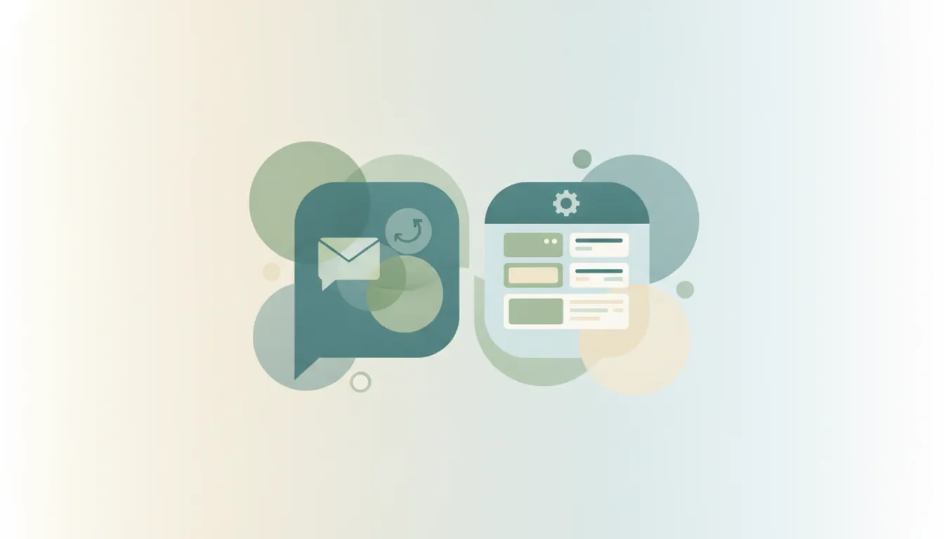 A Lindy icon and a Motion icon side by side above a calendar and a chat bubble, representing a comparison of two AI productivity tools