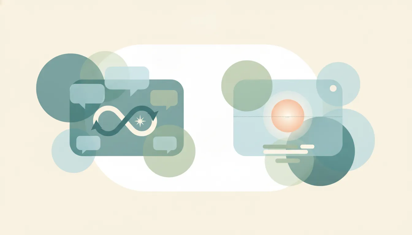 A Meta AI icon and a ChatGPT icon side by side, representing a comparison between the two tools