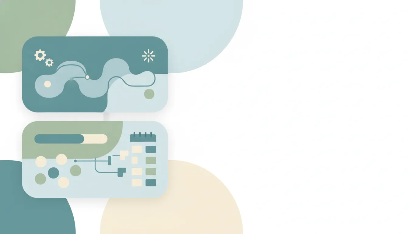 A Motion icon and an Akiflow icon side by side above a calendar timeline, representing a comparison of two day-planning tools