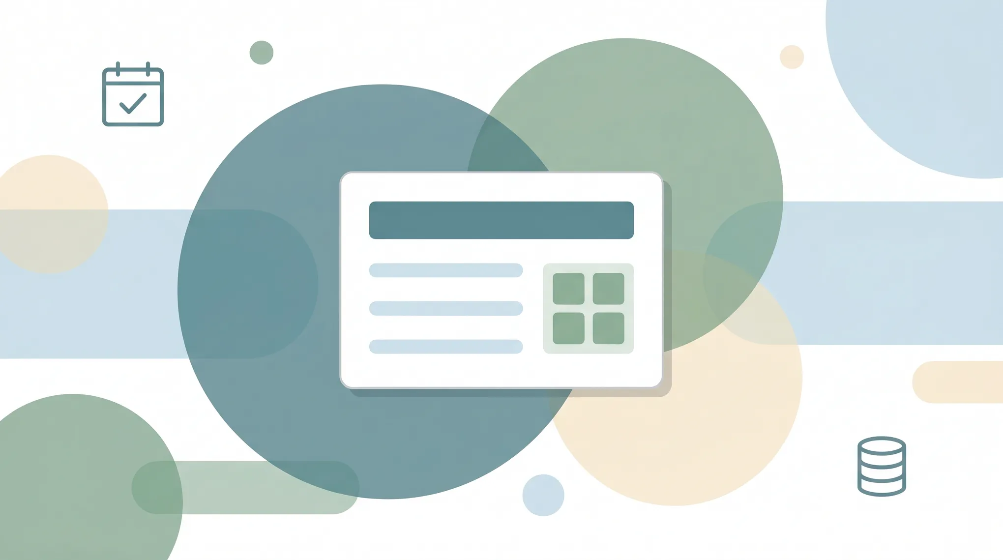 Collection of workspace and note-taking app icons arranged around a document representing Notion alternatives