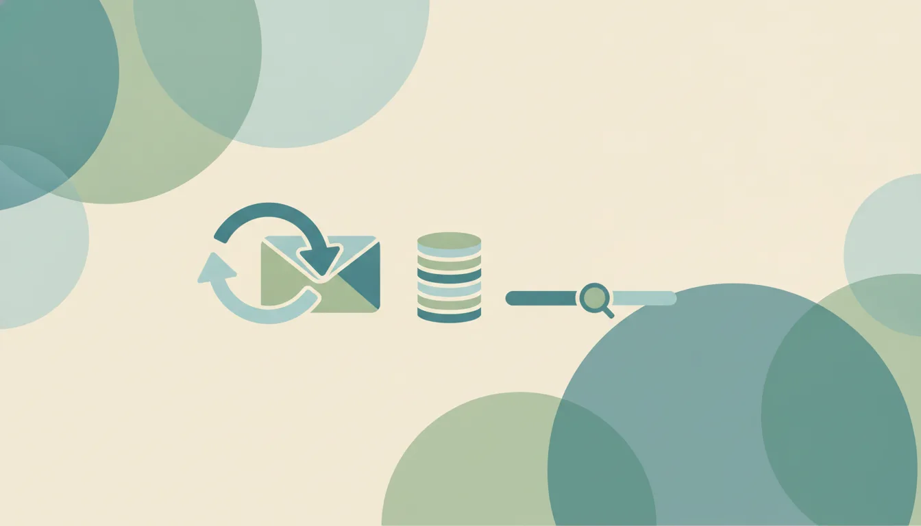 Abstract flat illustration of an envelope resting on a stepped price ladder beside a stack of coins