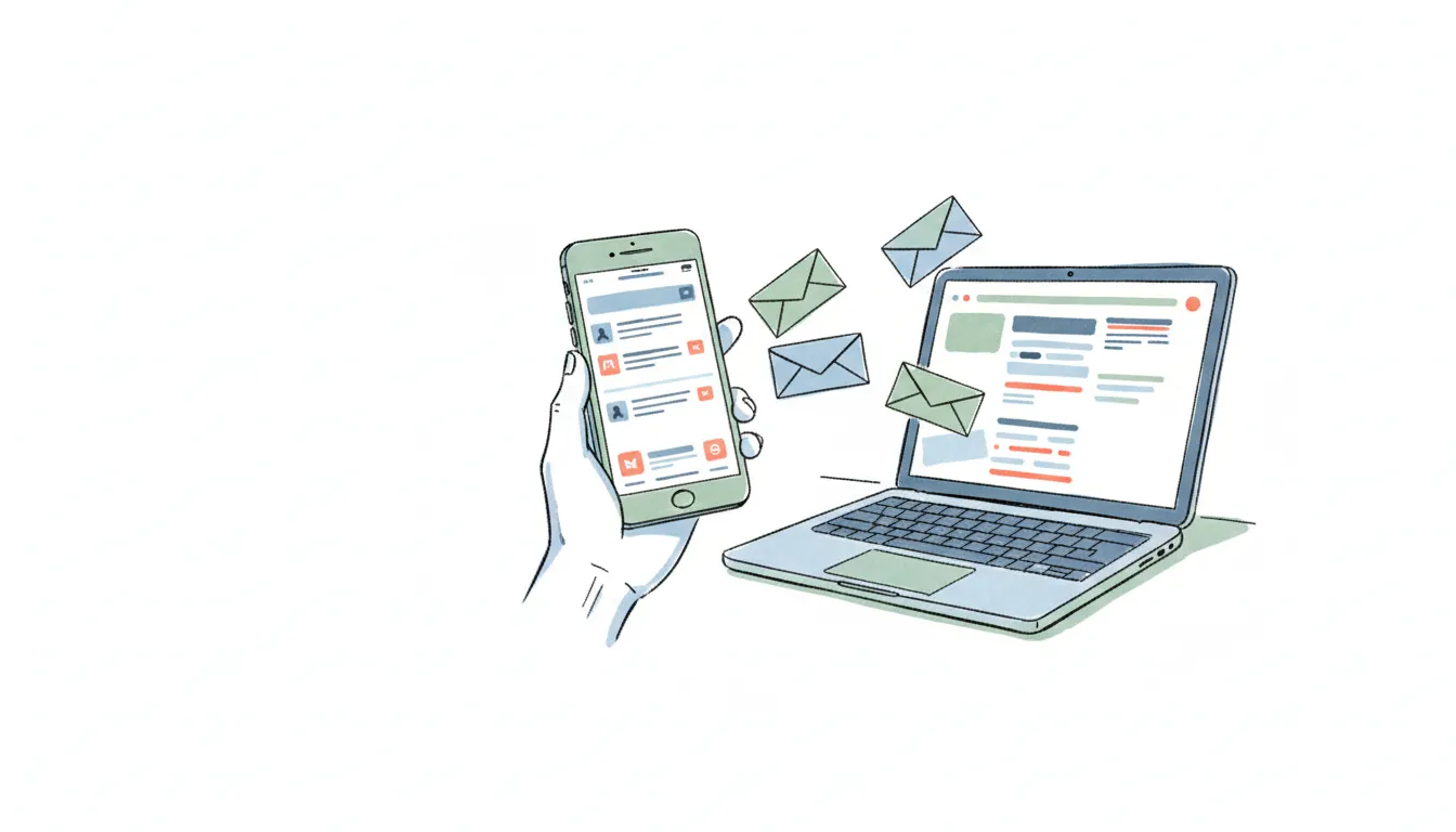 Grid of email client app icons arranged around a unified inbox, representing Spark Mail alternatives
