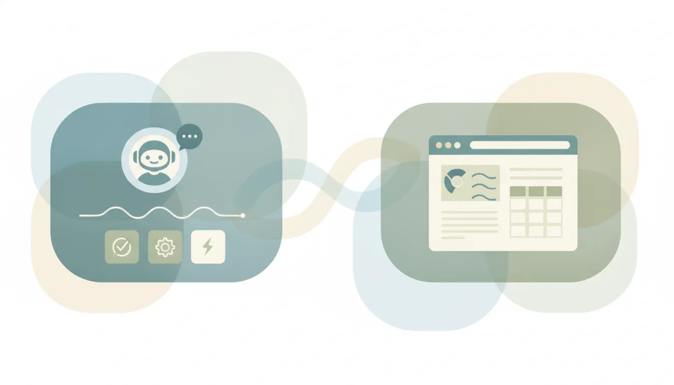A Tasklet icon and a Bardeen icon side by side, representing a comparison between the two tools