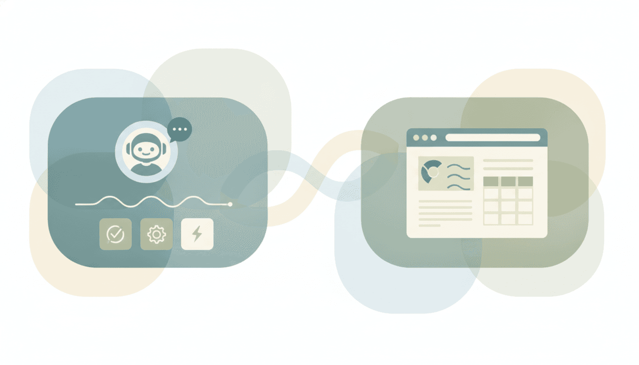 A Tasklet icon and a Bardeen icon side by side, representing a comparison between the two tools