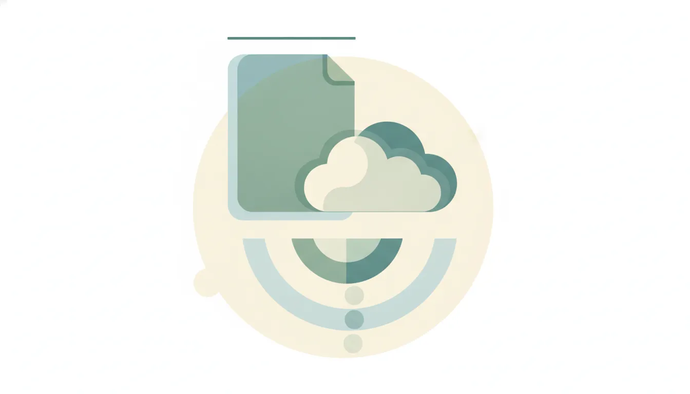 An oversized file icon next to a cloud storage drive, representing the Microsoft Teams file upload size limit