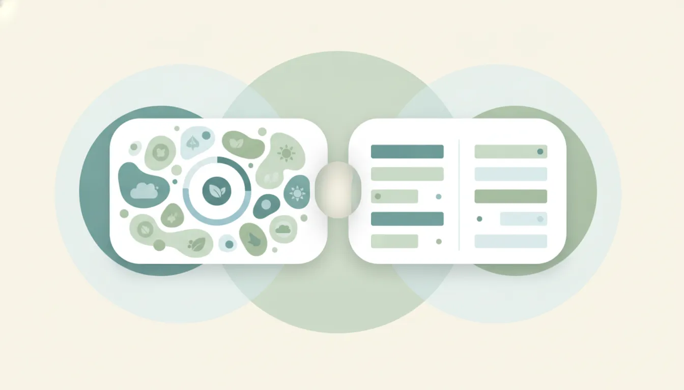 A Tiimo icon and a Structured icon side by side, representing a comparison between the two tools