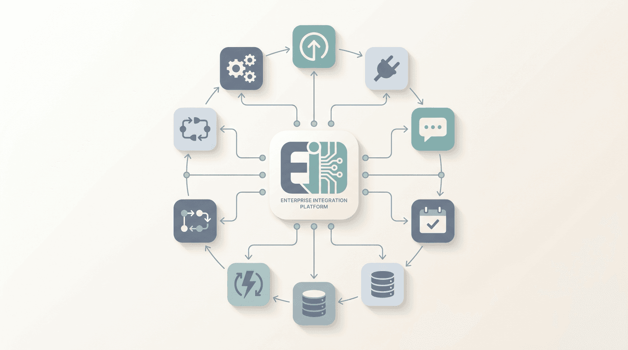 Tray.ai logo surrounded by alternative integration and AI automation platform icons connected by workflow nodes