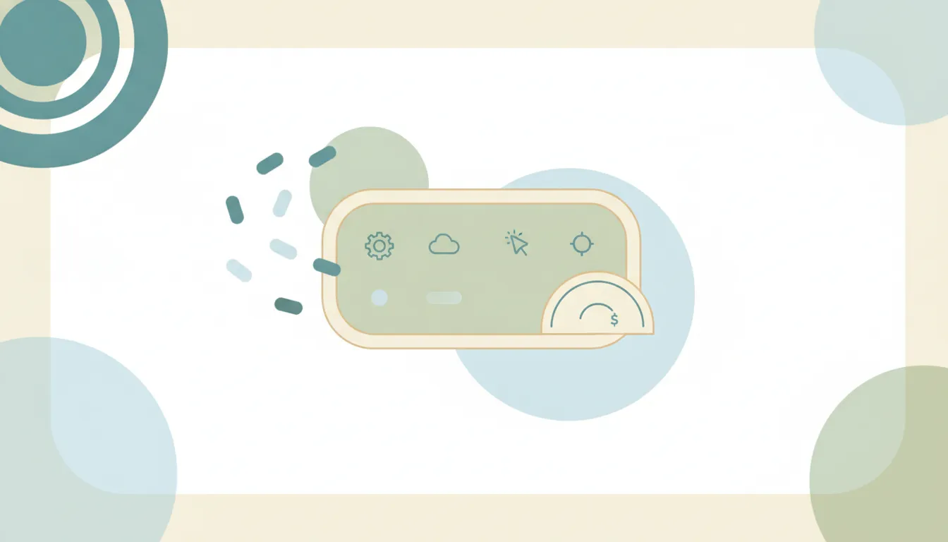 Token chips flowing into a UI component card with a price tag, illustrating token-credit pricing