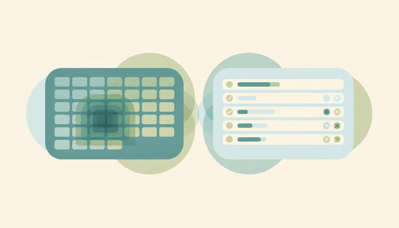 WhenIsGood availability grid and Doodle voting poll shown side by side with a versus marker between them