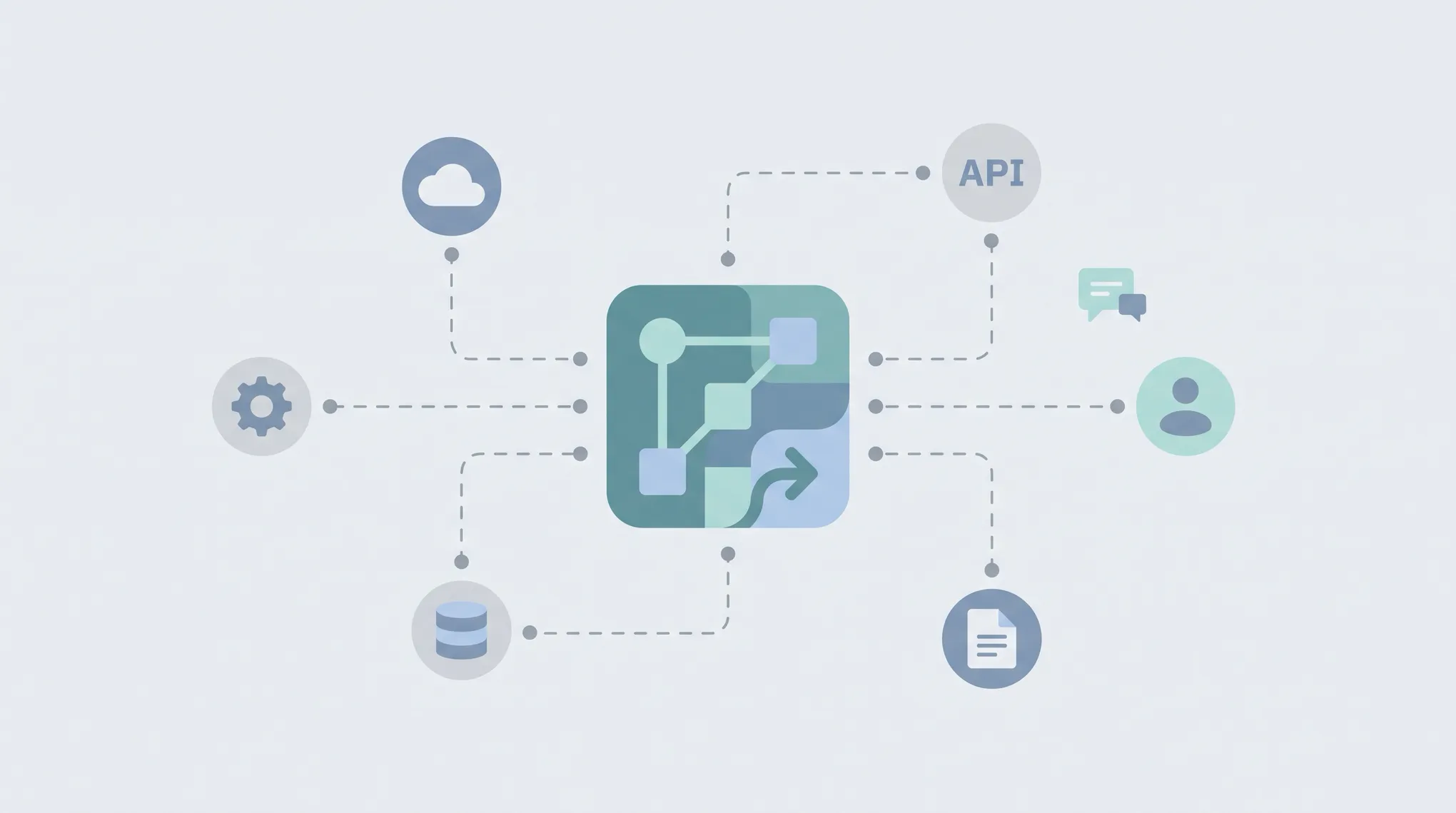 Workato enterprise iPaaS concept surrounded by alternative integration and AI automation platform icons connected by workflow nodes